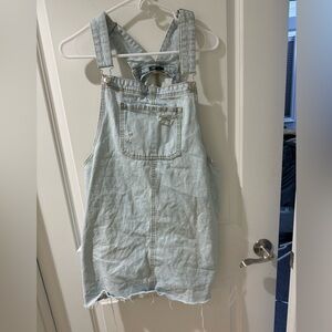 Wild Fable Light Wash Denim Overall Dress Size Large
